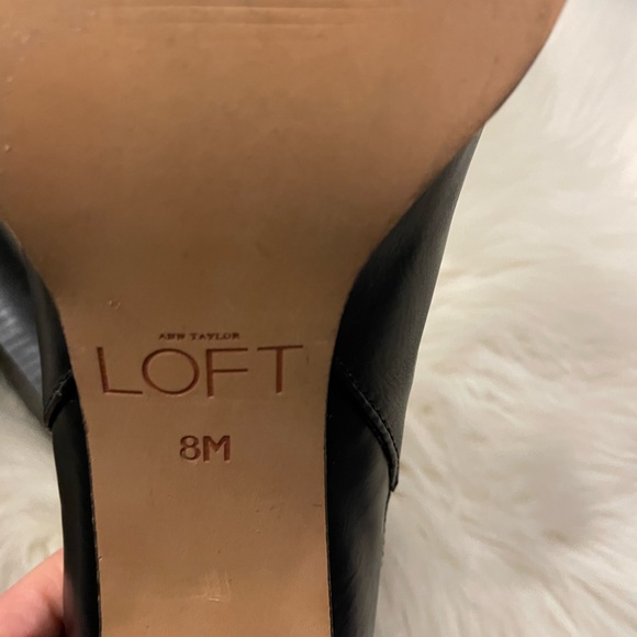 Loft Ann Taylor Black Heeled Boots - Picture 7 of 8